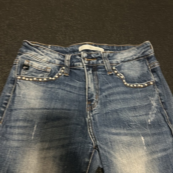 KanCan Blue Distressed Los Angeles Skinny Jeans size 27 - Picture 2 of 11